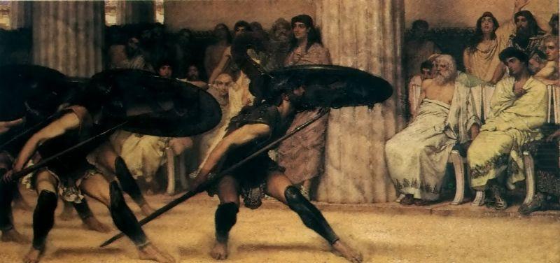 Laura Theresa Alma-Tadema A Pyrrhic Dance Sir Lawrence Alma china oil painting image